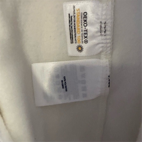 Lands' End Women's Ivory Fleece Zip-Up Vest Size Large Casual - Picture 6 of 9